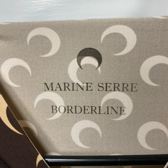 Marine Serre Brown and Cream Long Sleeve Top - Picture 4 of 11